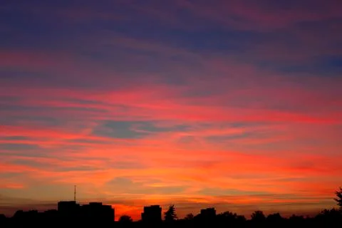 Red sunset Stock Photos