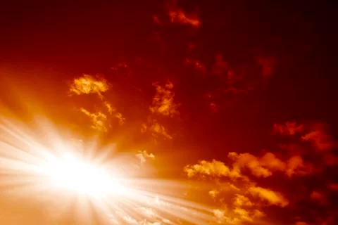Red sunset Stock Photos