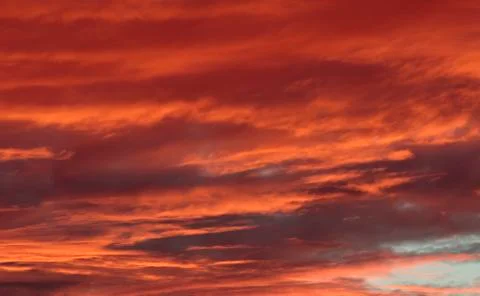 Red sunset Foto stock