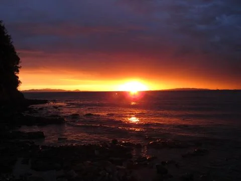 Red sunset Stock Photos