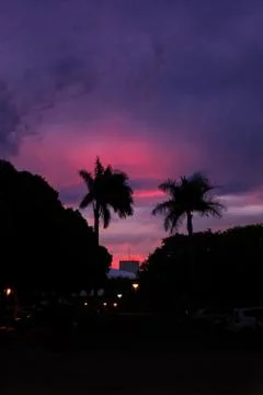 Red sunset Stock Photos