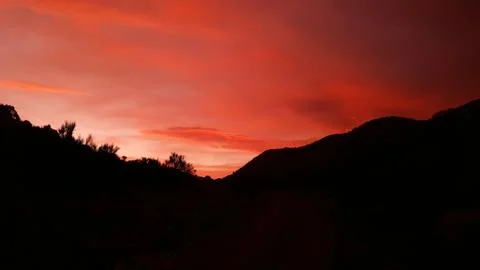 Red Sunset Stock Photos