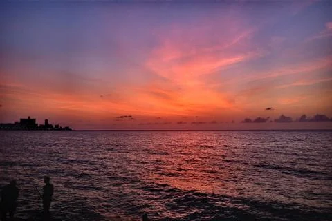 Red sunset Stock Photos