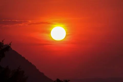 Red sunset Stock Photos