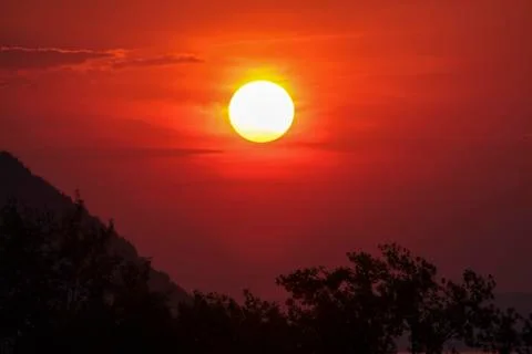 Red sunset Stock Photos