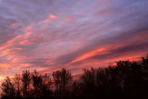 Red sunset Stock Photos