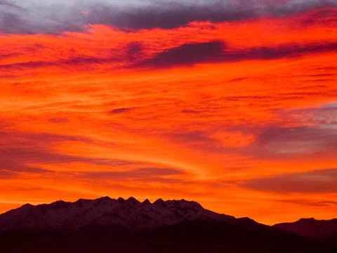 Red sunset Stock Photos