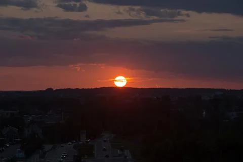 Red sunset Stock Photos