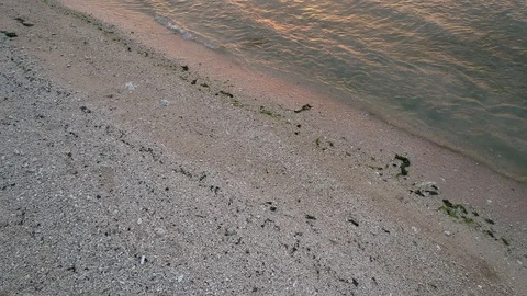 Red sunset reveal Vídeo Stock 89884525