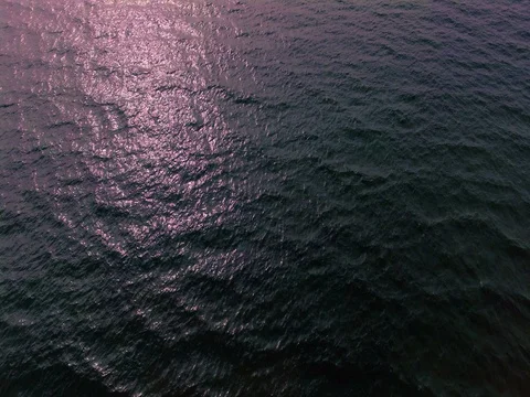 Red sunset on the sea  4k Stock Footage 71972358
