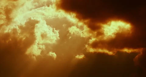 Red sunset sky nature background, timelapse motion orange clouds landscape 動画素材 163023353
