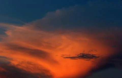 Red sunset in the sky Stock Photos