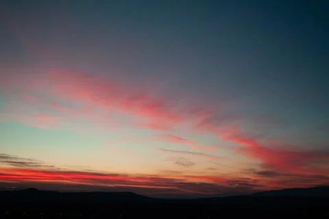 Red sunset sky Stock Photos