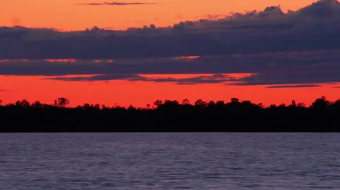 The red sunset. Time Lapse Stock Footage 54896687