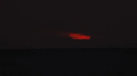 Red sunset time lapse Zoom in Stock Footage 33718180