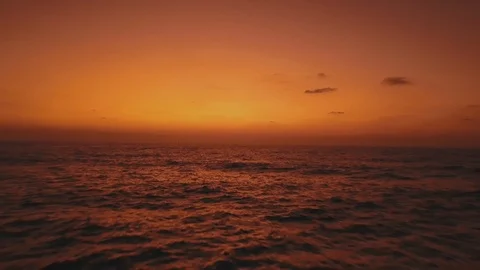 Red sunsetat over the sea Stock Footage 90245970