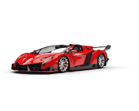 Red Supercar Design Stock Illustration