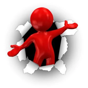 Red surprise Stock Illustration