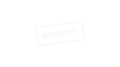 Red Suspect Rubber Stamp Symbol on White Background 4K Stock Footage 339029585