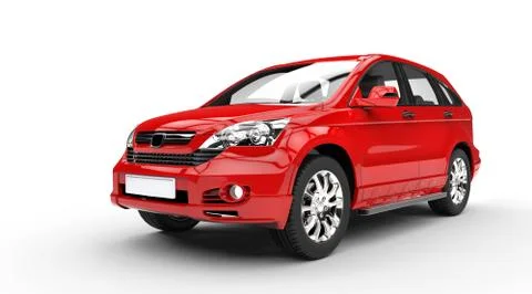 Red SUV Stock Illustration