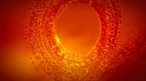 Red swarming particles abstract video background. Looping. Stock Footage 44559877