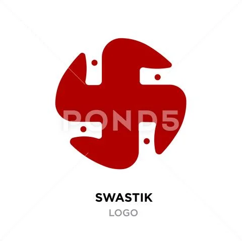 The Swastika symbol, Swastik, sacred symbol of Hindus of divinity and  spirituality vector icon in flat style design for website design, app  isolated on white background. Vector illustration. Stock Vector | Adobe