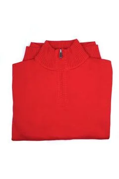 Red sweater on white background Stock Photos