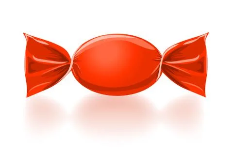 Red sweet candy vector illustration Stock Illustration