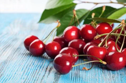 Red sweet cherry Foto stock