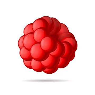 Red Sweet Raspberry Icon on White Background. Vector Stock Illustration