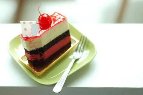 Red sweety cake Stock Photos