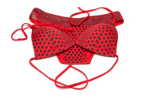 Red swimsuit Stock Photos