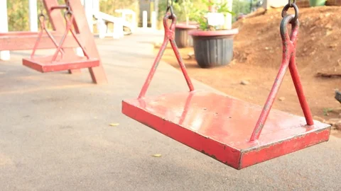 Red swing Video stock 118038225