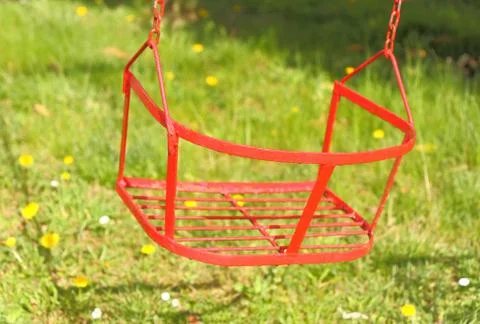 Red swing Stock Photos