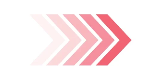 Red swipe forward or right pointing solid arrow icon. Right direction arrow.. Stock Footage 293554908