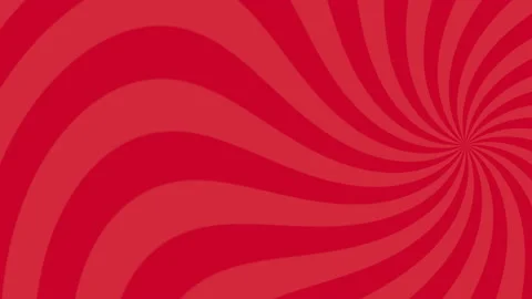 Red Swirl Background Animated, Rotating Starburst Swinging Sixties Style Stock Footage 226581185