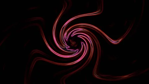 Red Swirl on a Black Background Stock Footage 131332874