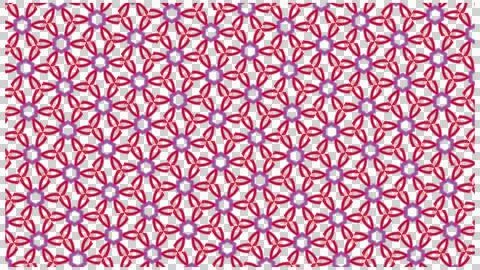 Red Swirl Floral Seamless Pattern with White Dot Centers Stock Illustration