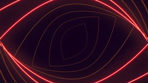 Red swirling circular pattern showing moving lines 動画素材 315164283