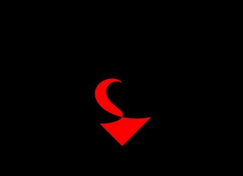 Red symbol on black Stock-Illustration