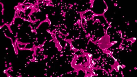 Red Syrup Liquid Drop Explosion Stock Footage 229326614