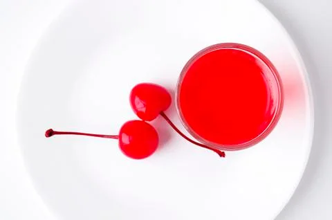 Red syrup Stock Photos