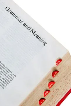 Red Tab Dictionary Stock Photos