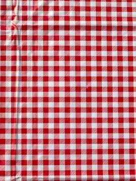 Red tablecloth Stock Photos