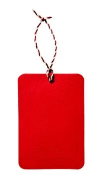 Red tag isolated Foto stock