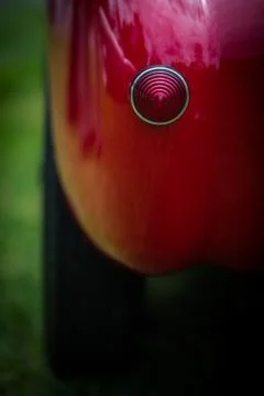 Red tail light of a classical vintage car Stock Photos