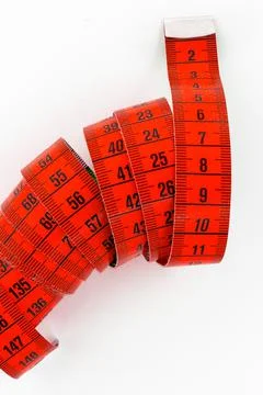 Red tailor meter Stock Photos