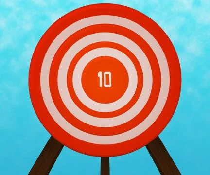 Red target background 스톡 일러스트
