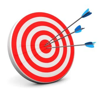 Red target Illustrazione stock