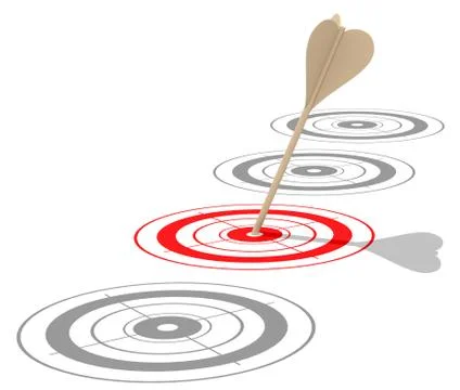 The red target Stock Illustration